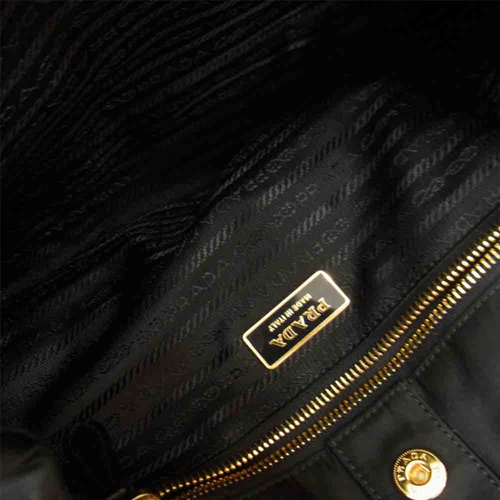 PRADA プラダ ナイロン 2WAY ショルダー バッグ ブラック系【中古】