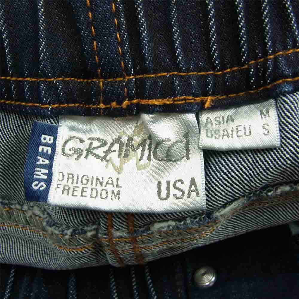 Gramicci グラミチ GMP-20S1414 BEAMS ビームス 別注 シェル テック デニム パンツ ワンウォッシュ インディゴブルー系 M【美品】【中古】