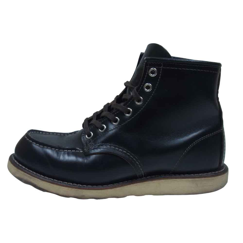 RED WING レッドウィング 9874 茶芯 IRISH SETTER アイリッシュセッター ブラック クローンダイク 犬タグ モックトゥブーツ 6インチ ブーツ ブラック系 7.5E【中古】