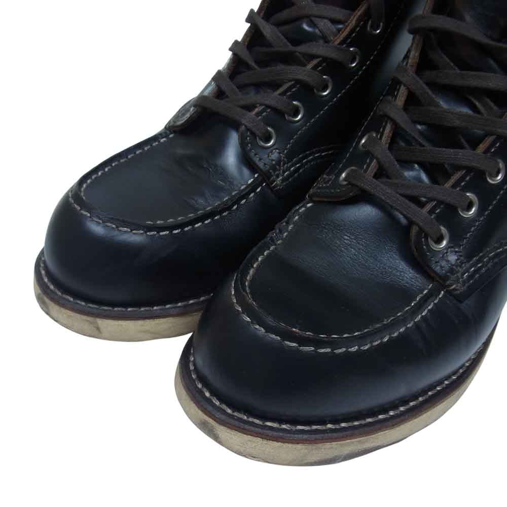 RED WING レッドウィング 9874 茶芯 IRISH SETTER アイリッシュセッター ブラック クローンダイク 犬タグ モックトゥブーツ 6インチ ブーツ ブラック系 7.5E【中古】