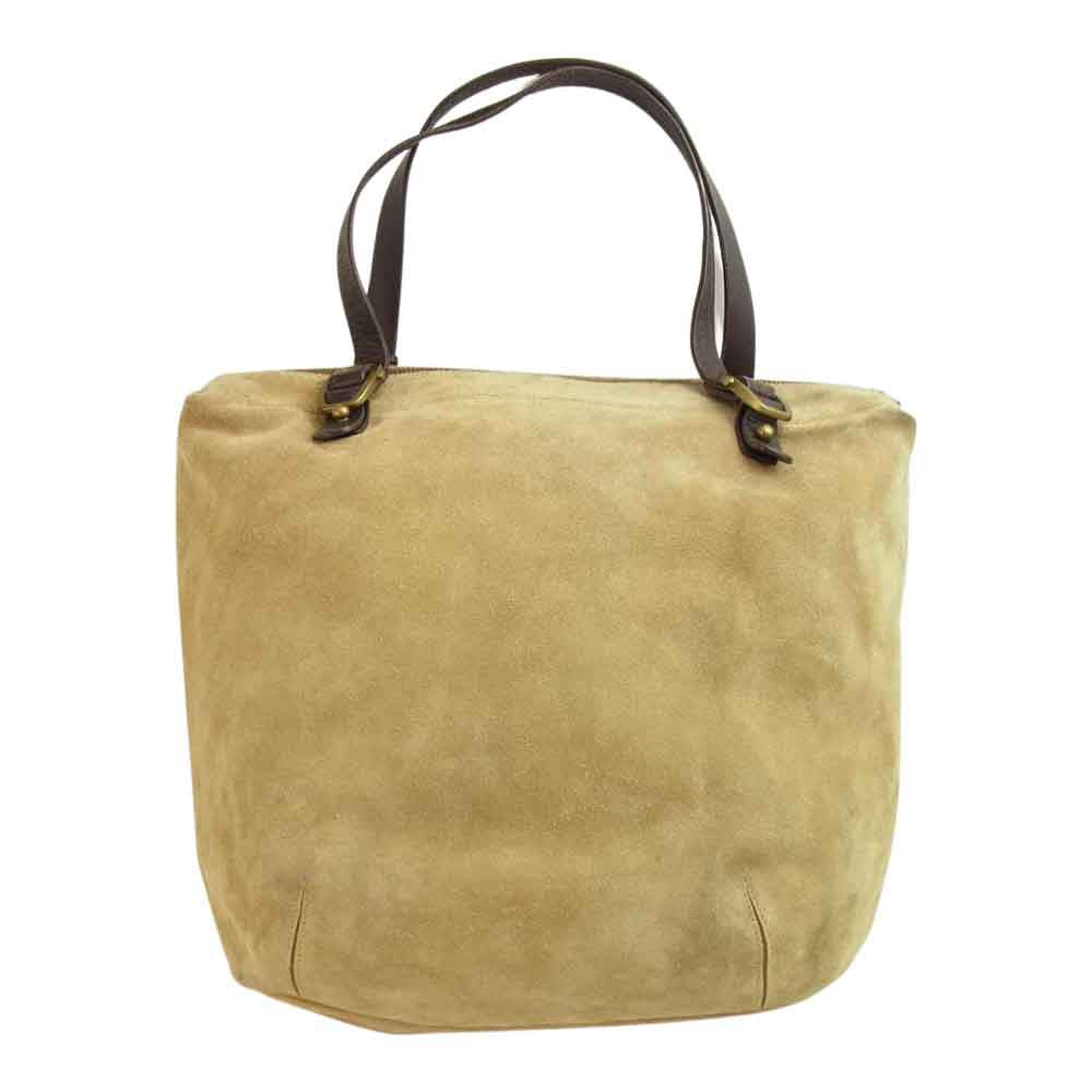 RALPH LAUREN ラルフローレン スエード レザー トート バッグ ベージュ系【中古】