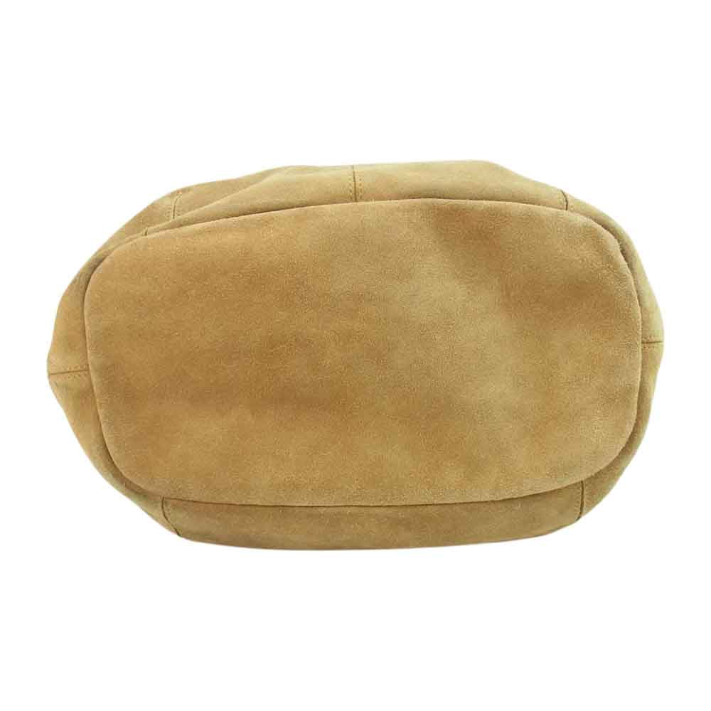RALPH LAUREN ラルフローレン スエード レザー トート バッグ ベージュ系【中古】