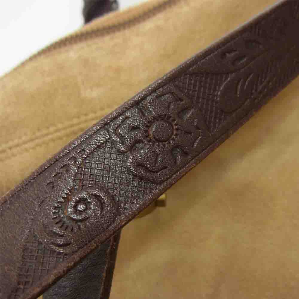 RALPH LAUREN ラルフローレン スエード レザー トート バッグ ベージュ系【中古】