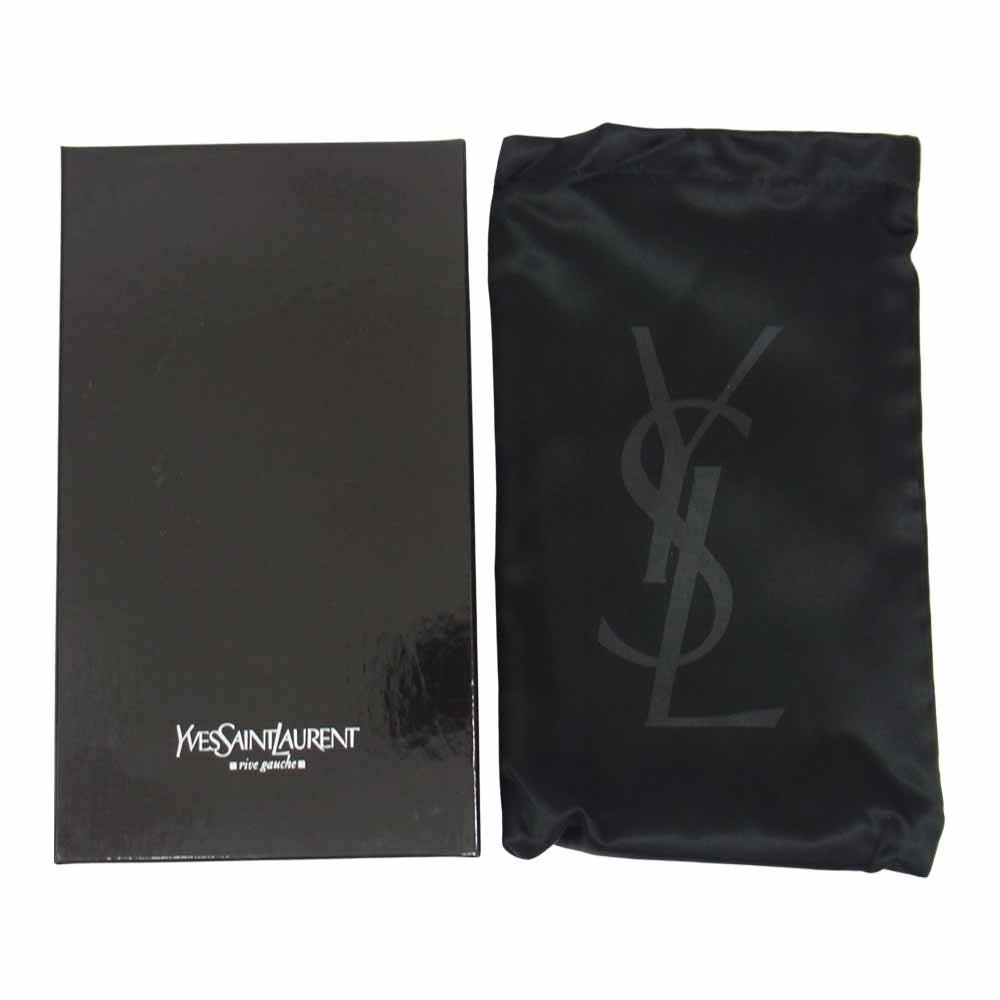 YVES SAINT LAURENT イヴサンローラン 314904 B89WJ VERNICE DIAMOND CLASSIQUE ヴェルニ ダイヤモンド クラシック YSL ロゴ ステッチ エナメル ロング ウォレット 長財布 ベージュ系【中古】