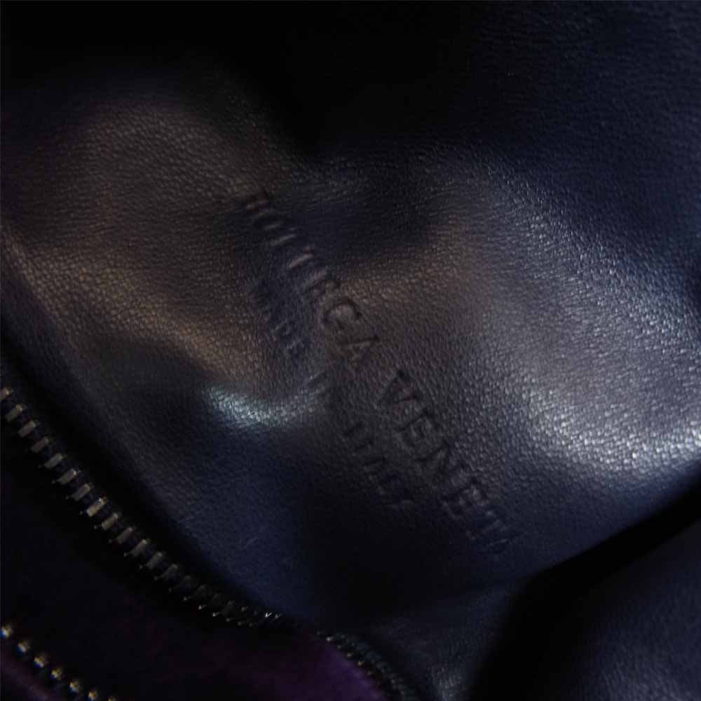 BOTTEGAVENETA ボッテガヴェネタ キルティングステッチ レザー 巾着 ショルダー バッグ ブラック系【中古】