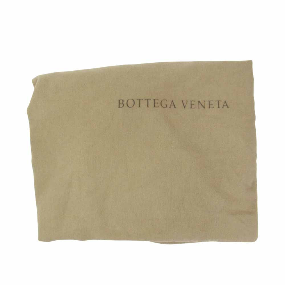 BOTTEGAVENETA ボッテガヴェネタ キルティングステッチ レザー 巾着 ショルダー バッグ ブラック系【中古】