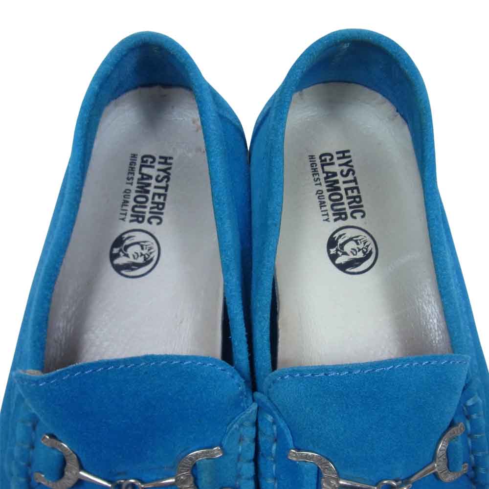 HYSTERIC GLAMOUR ヒステリックグラマー スエード ローファー ブルー系 9【中古】