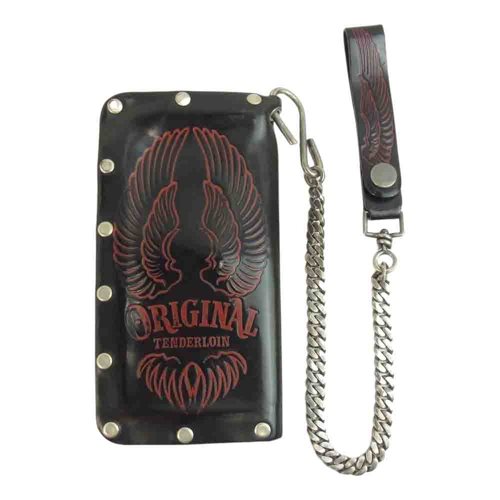 TENDERLOIN テンダーロイン T-WALLET コードバン レザー ウォレット ブラック系【中古】
