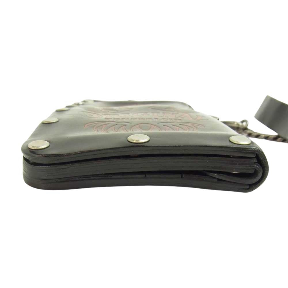 TENDERLOIN テンダーロイン T-WALLET コードバン レザー ウォレット ブラック系【中古】