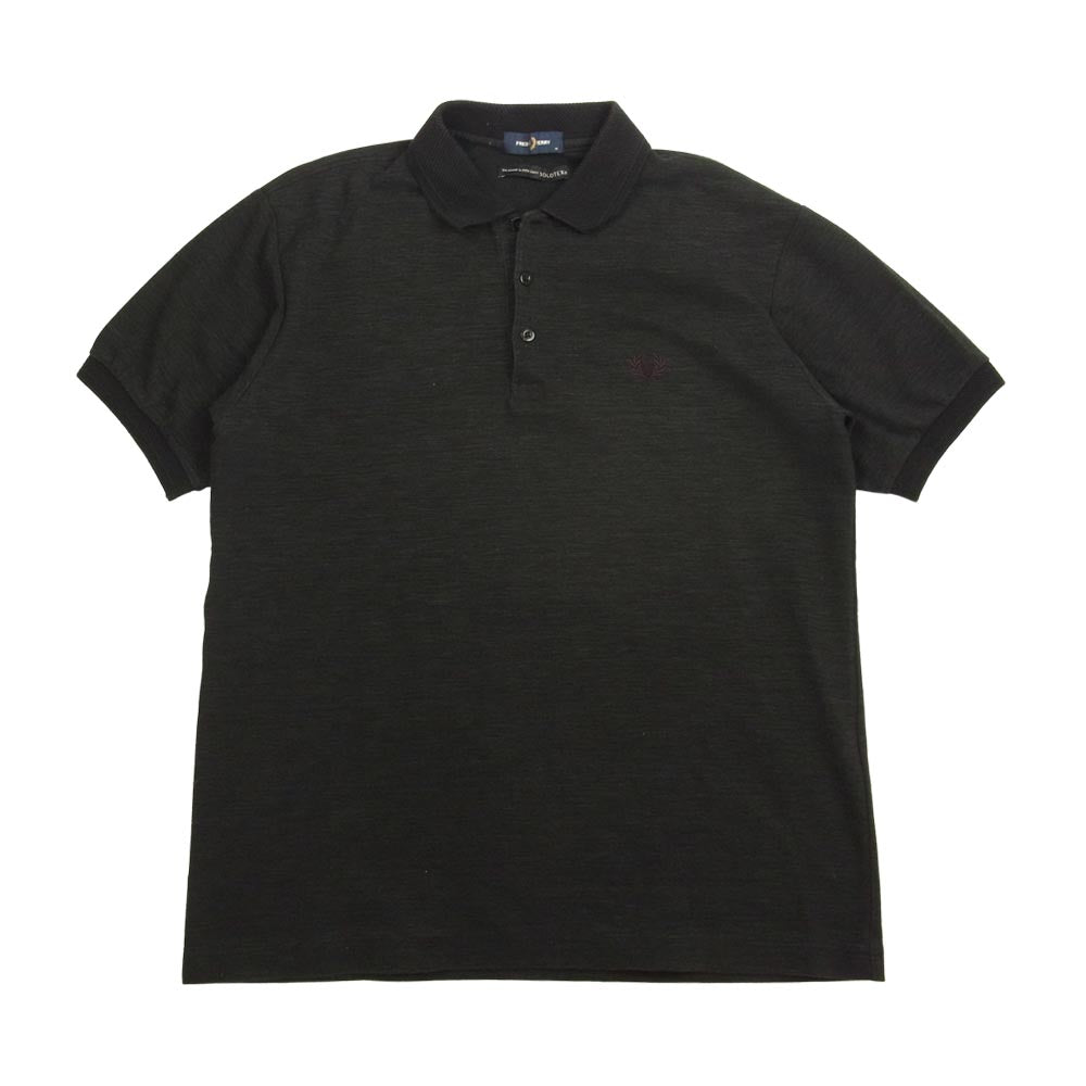 FRED PERRY フレッドペリー SOLOTEX ソロテックス ポロ 半袖 シャツ ブラック  ブラック系 M【中古】