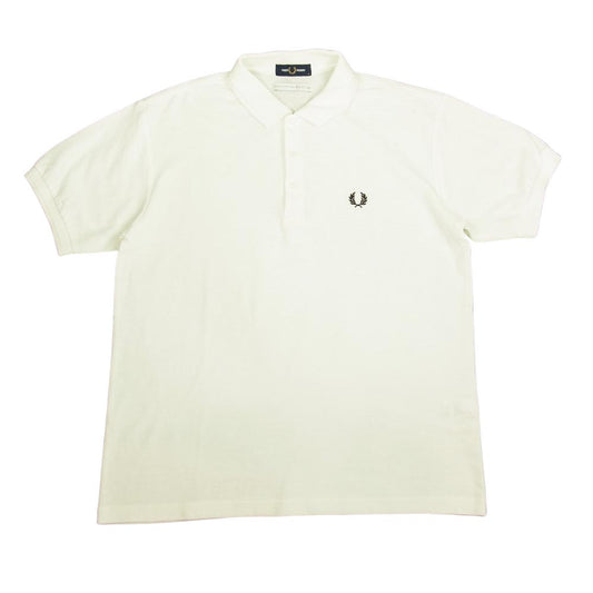 FRED PERRY フレッドペリー SOLOTEX ソロテックス ポロ 半袖 シャツ ホワイト ホワイト系 M【中古】