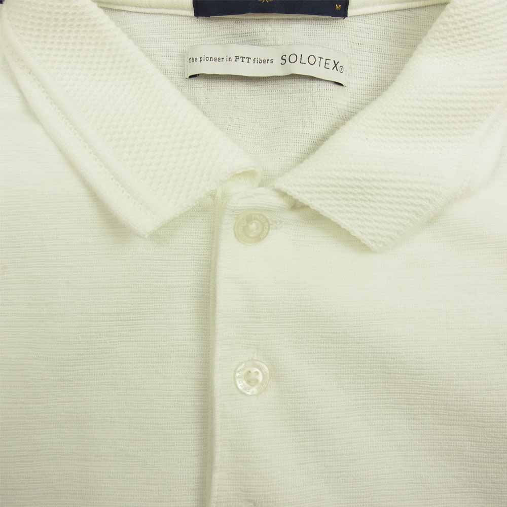 FRED PERRY フレッドペリー SOLOTEX ソロテックス ポロ 半袖 シャツ ホワイト ホワイト系 M【中古】
