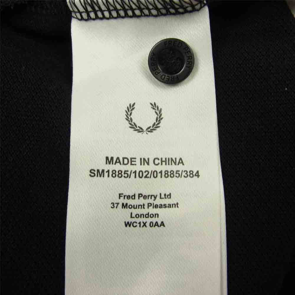 FRED PERRY フレッドペリー × GOODHOOD グッドフッド ポロ 半袖 シャツ ブラック系 M【中古】