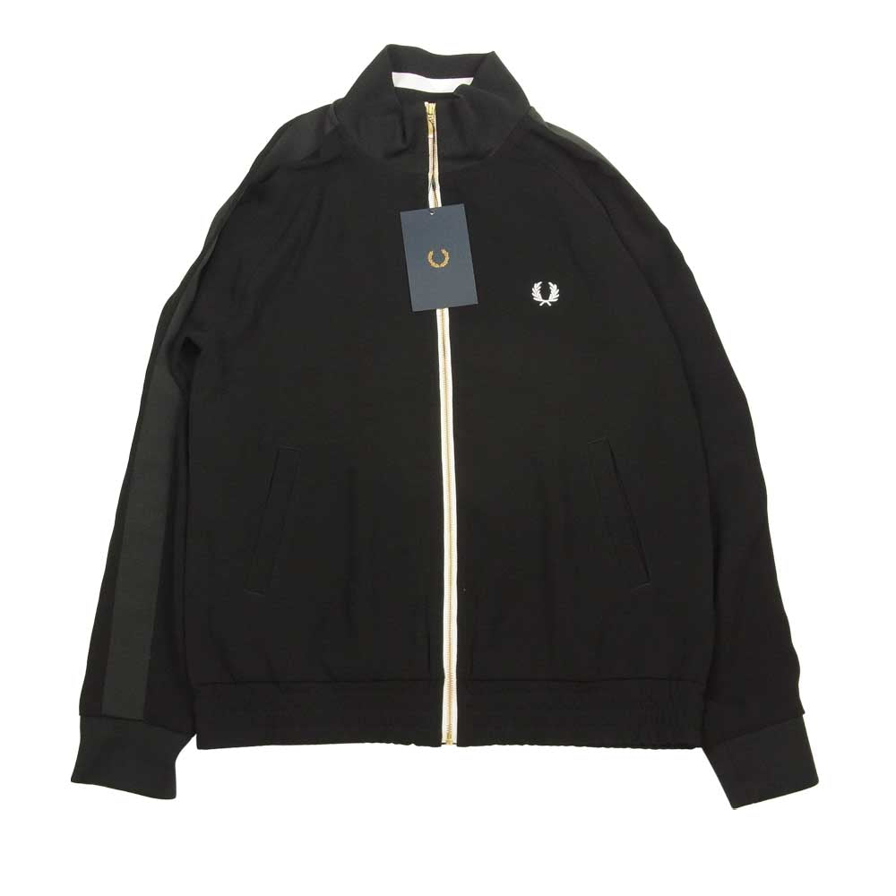 FRED PERRY フレッドペリー F6306 TRACK JACKET トラック ジャケット ブラック系 10【新古品】【未使用】【中古】