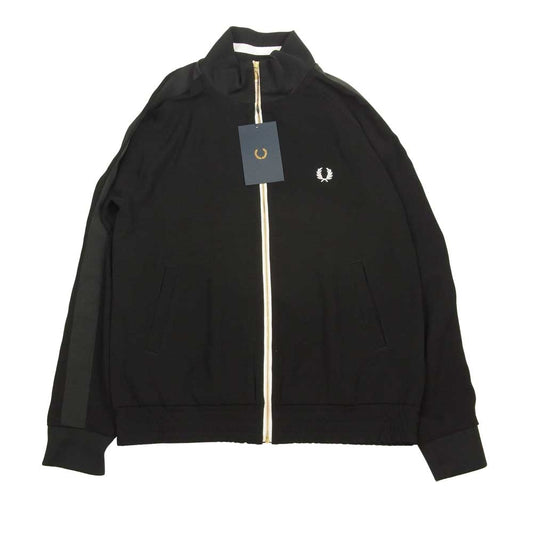 FRED PERRY フレッドペリー F6306 TRACK JACKET トラック ジャケット ブラック系 10【新古品】【未使用】【中古】