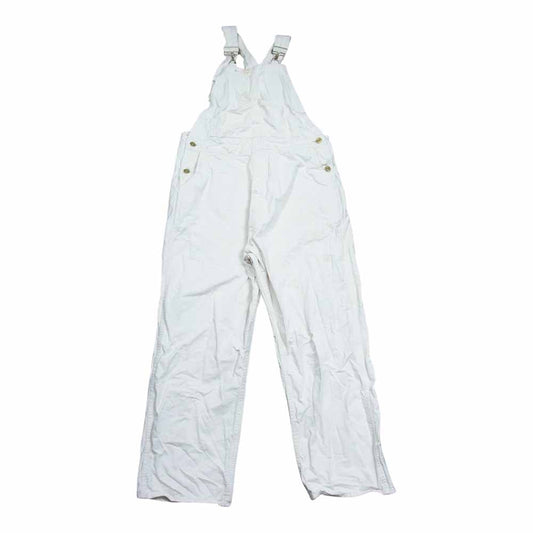 The REAL McCOY'S ザリアルマッコイズ 8HU WHITE COTTON TWILL OVER ALLS コットン ツイル オーバーオール オフホワイト系 32【中古】