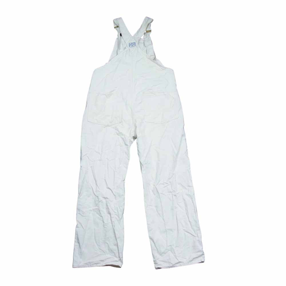 The REAL McCOY'S ザリアルマッコイズ 8HU WHITE COTTON TWILL OVER ALLS コットン ツイル オーバーオール オフホワイト系 32【中古】