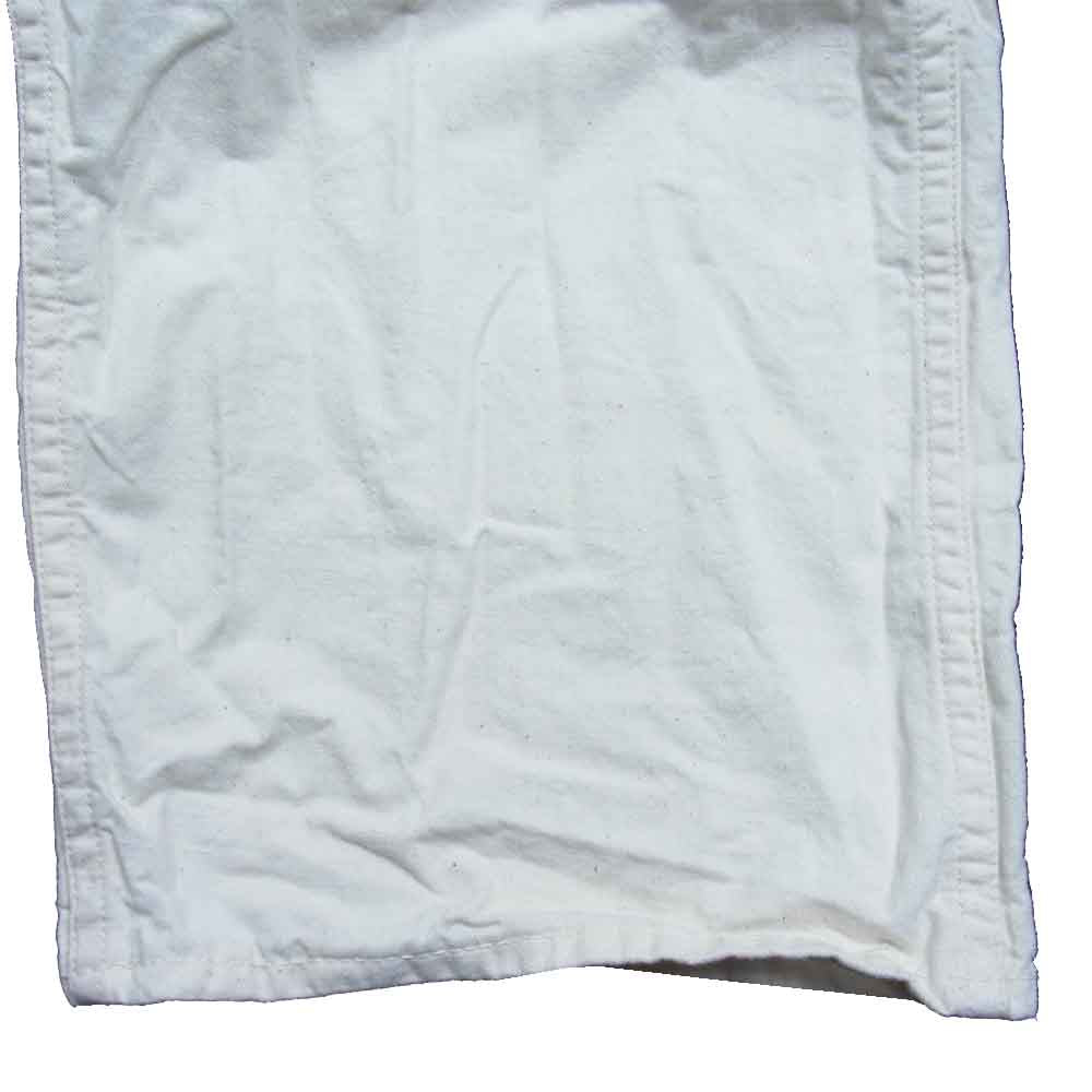 The REAL McCOY'S ザリアルマッコイズ 8HU WHITE COTTON TWILL OVER ALLS コットン ツイル オーバーオール オフホワイト系 32【中古】