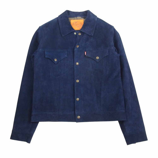 JELADO ジェラード 5559 SUEDE JACKET スエード ジャケット ネイビー系 M【中古】