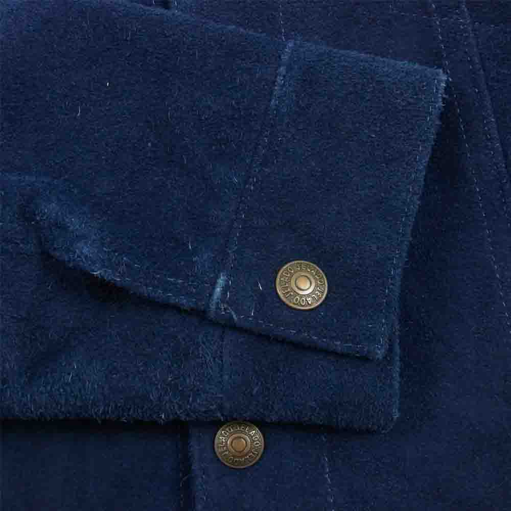 JELADO ジェラード 5559 SUEDE JACKET スエード ジャケット ネイビー系 M【中古】