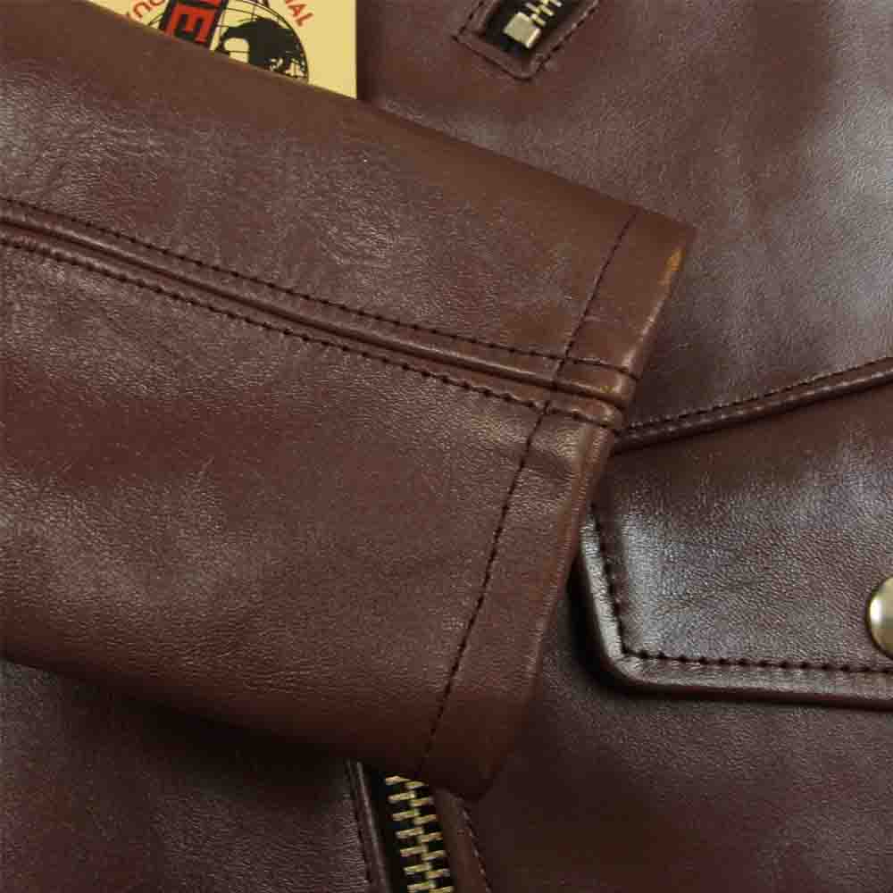 JELADO ジェラード SG13411 Rebel Jacket HORSE LEATHE レベル ジャケット ホース レザー ライダース ジャケット ワインレッド系 XS【中古】