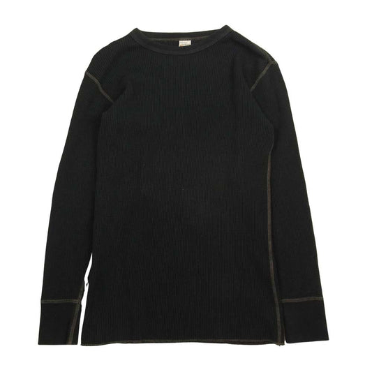 The REAL McCOY'S ザリアルマッコイズ サーマル L/S Tシャツ カットソー  ブラック系 M【中古】