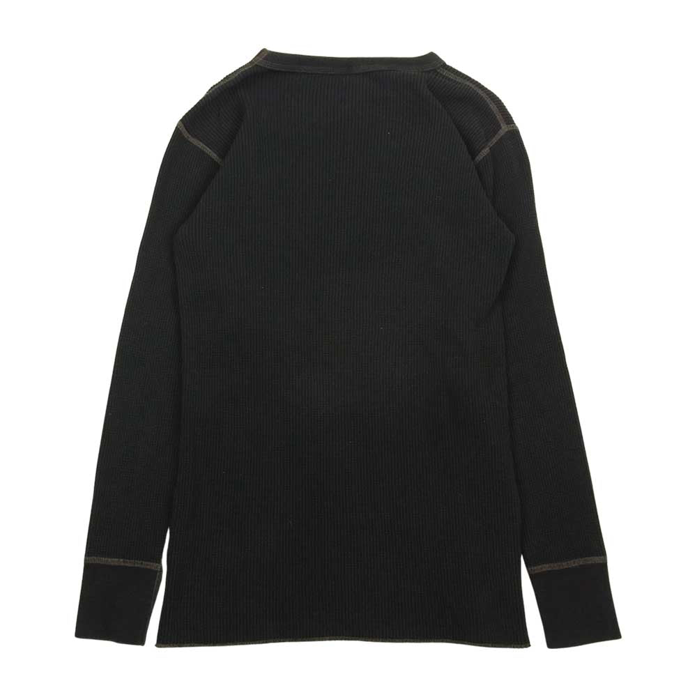 The REAL McCOY'S ザリアルマッコイズ サーマル L/S Tシャツ カットソー  ブラック系 M【中古】