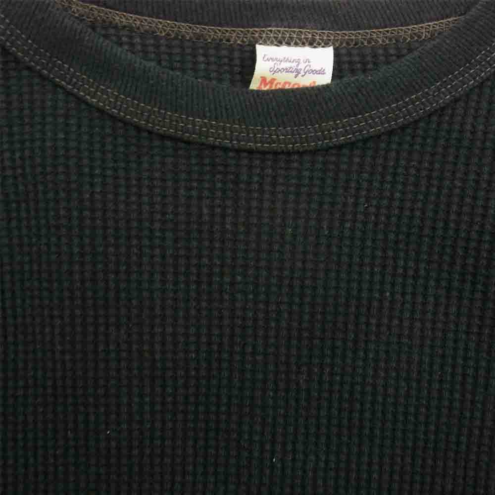 The REAL McCOY'S ザリアルマッコイズ サーマル L/S Tシャツ カットソー  ブラック系 M【中古】