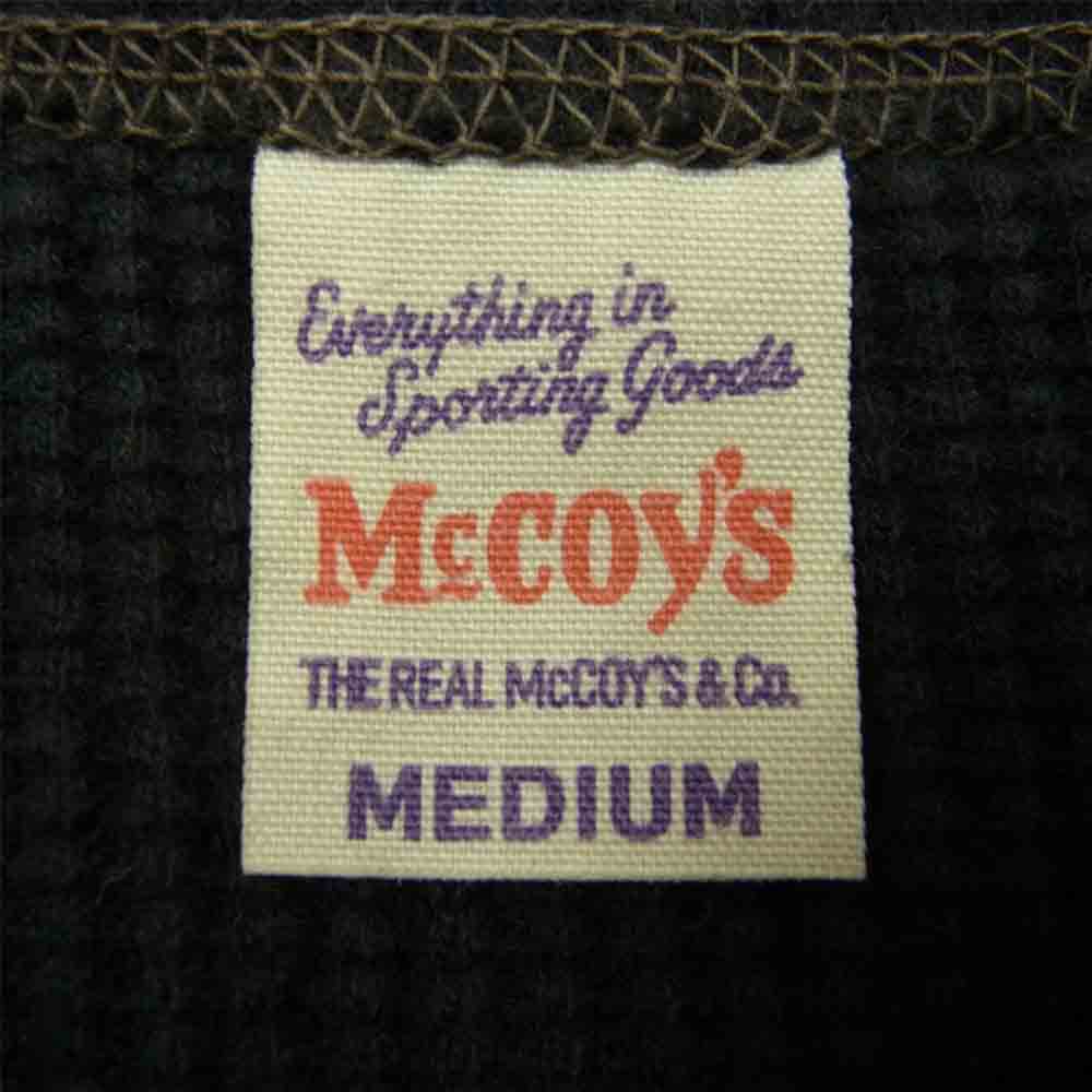 The REAL McCOY'S ザリアルマッコイズ サーマル L/S Tシャツ カットソー  ブラック系 M【中古】
