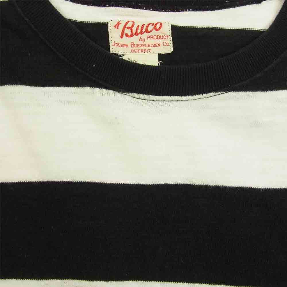 The REAL McCOY'S ザリアルマッコイズ BUCO ブコ ボーダー カットソー  ブラック系 ホワイト系 M【中古】