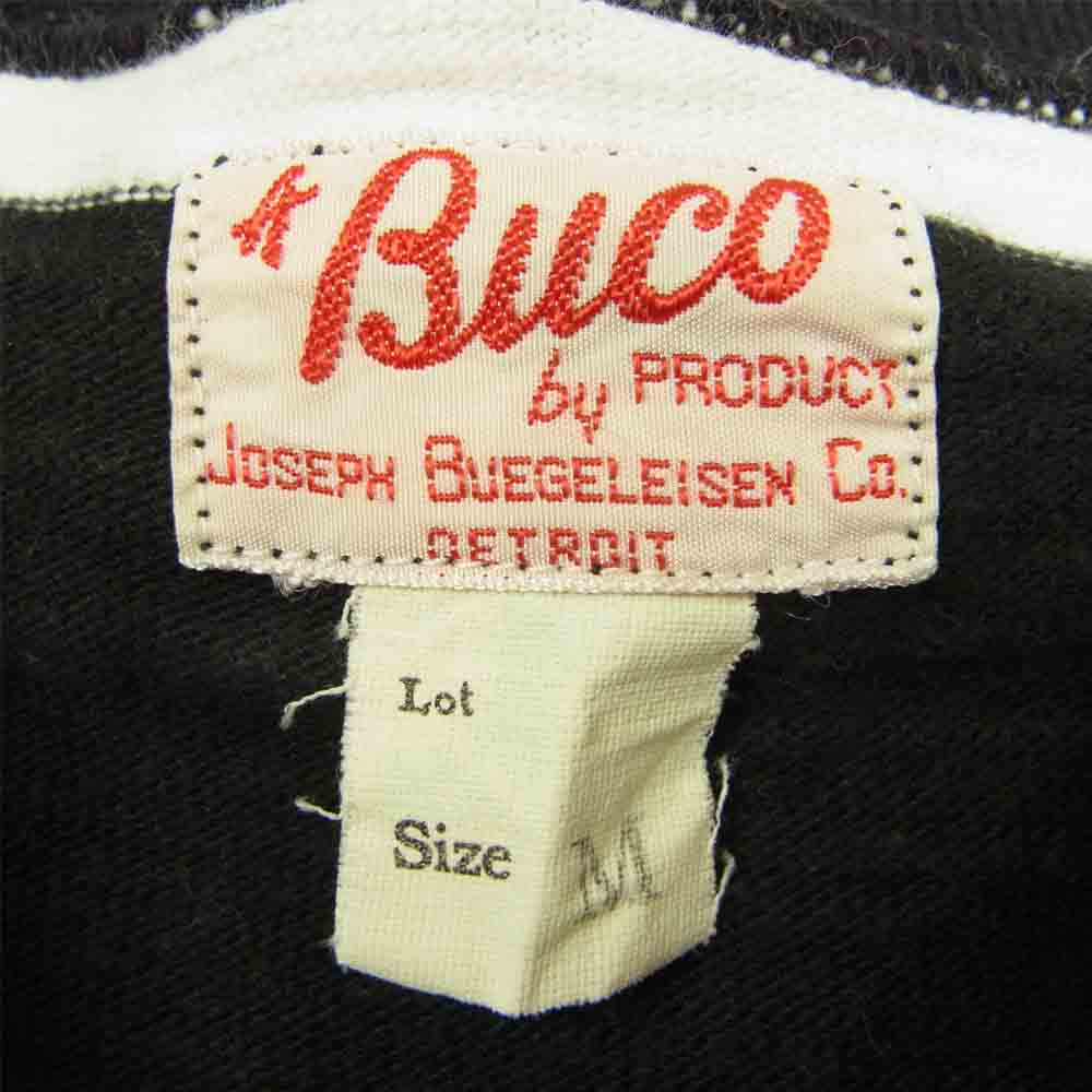 The REAL McCOY'S ザリアルマッコイズ BUCO ブコ ボーダー カットソー  ブラック系 ホワイト系 M【中古】