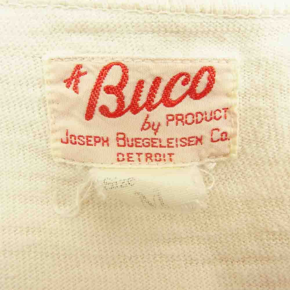 The REAL McCOY'S ザリアルマッコイズ BUCO ブコ プリント Tシャツ ホワイト系 M【中古】