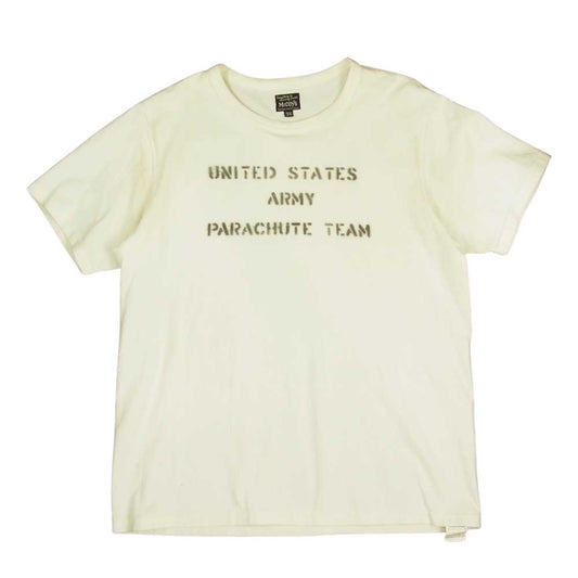 The REAL McCOY'S ザリアルマッコイズ ステンシル プリント Tシャツ ホワイト系 M【中古】