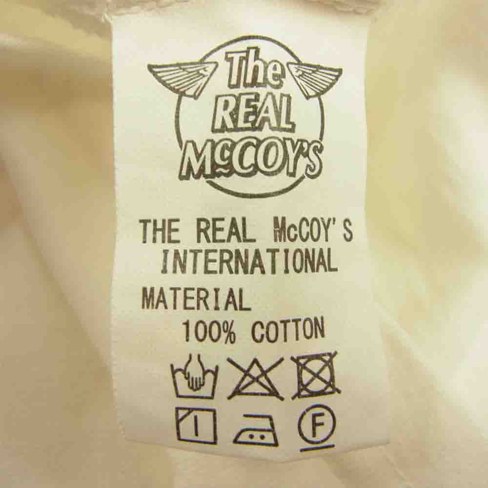 The REAL McCOY'S ザリアルマッコイズ ステンシル プリント Tシャツ ホワイト系 M【中古】