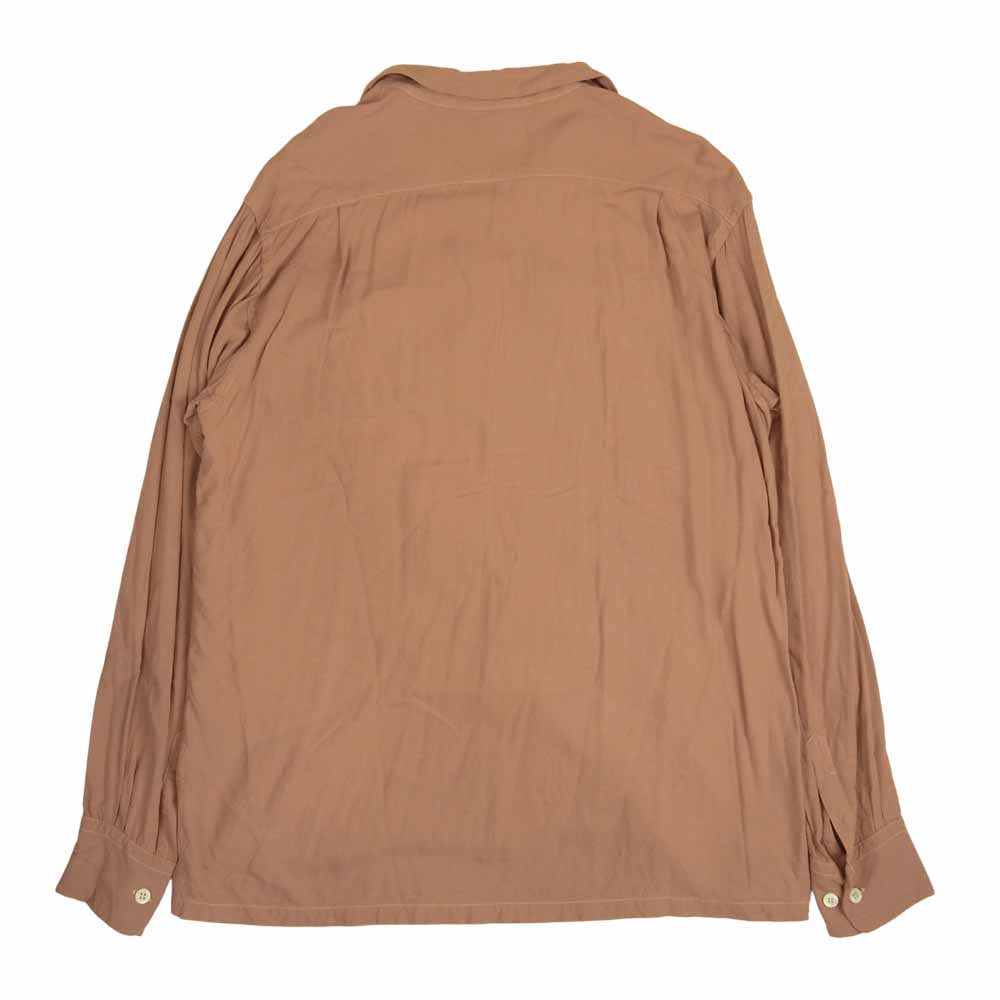 The REAL McCOY'S ザリアルマッコイズ JOE McCOY ジョーマッコイ OPEN COLLAR RAYON SHIRT オープンカラー レーヨン シャツ ピンク系 M【中古】