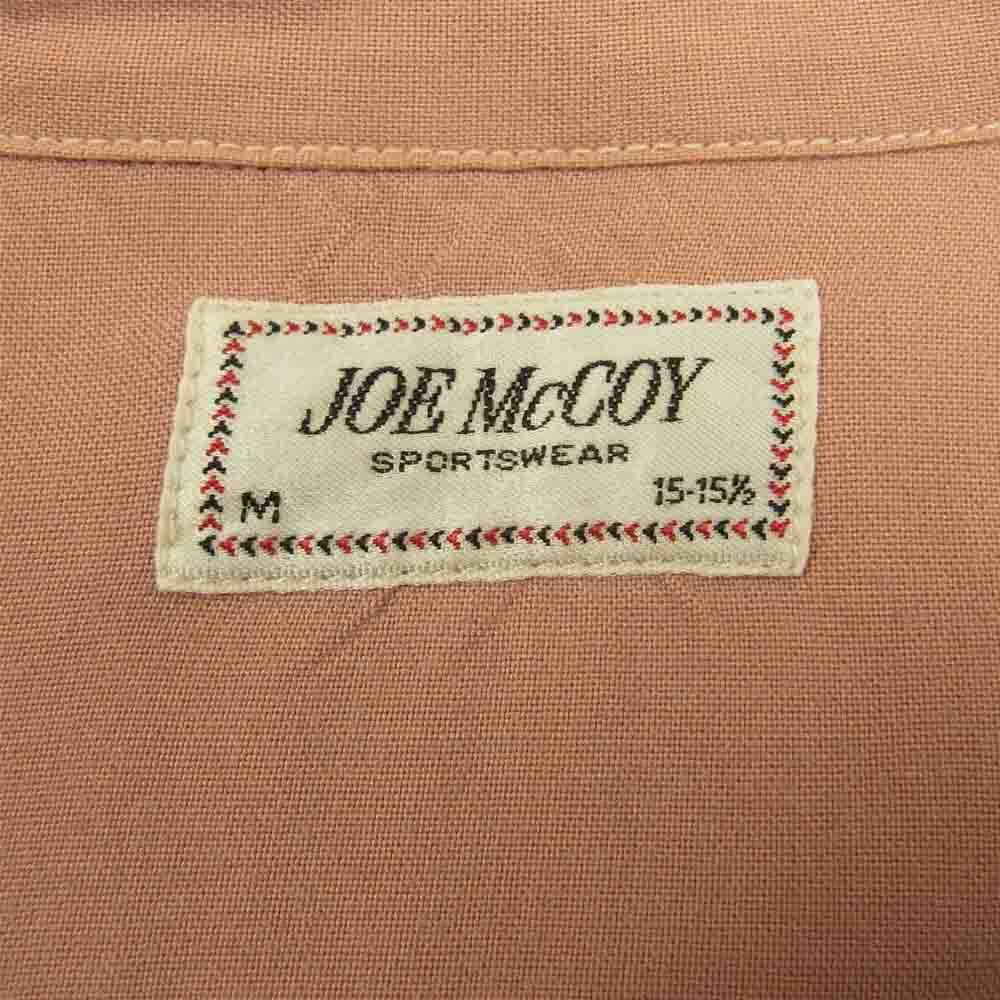 The REAL McCOY'S ザリアルマッコイズ JOE McCOY ジョーマッコイ OPEN COLLAR RAYON SHIRT オープンカラー レーヨン シャツ ピンク系 M【中古】