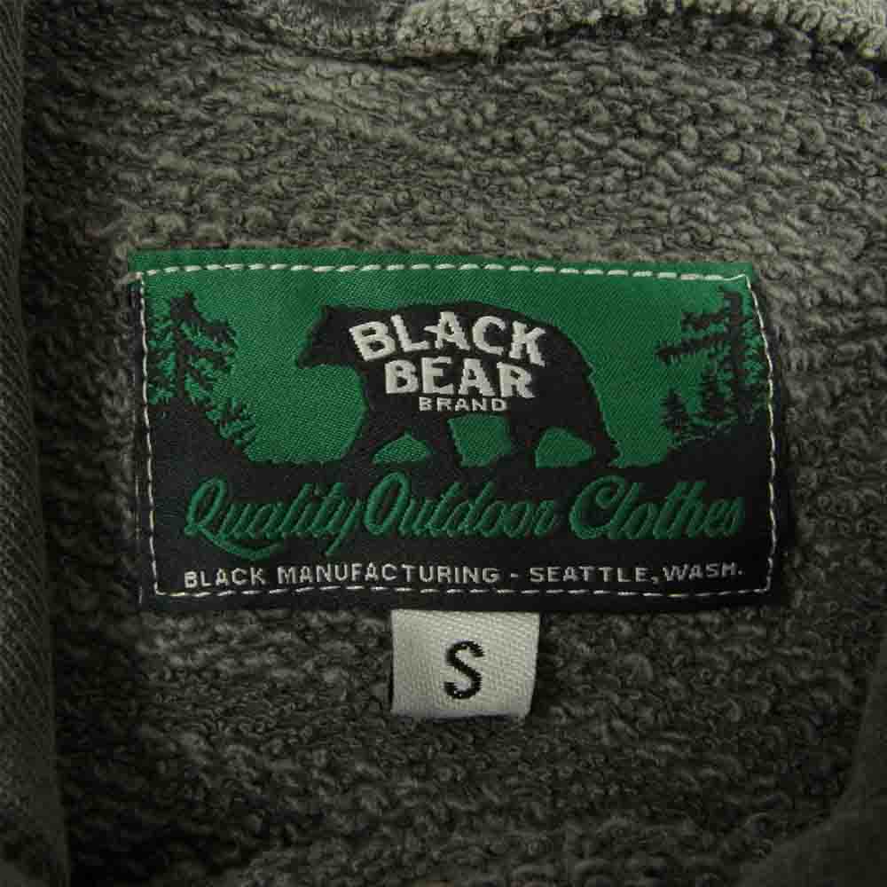 ブラックベアブランド 実名復刻 ヴィンテージ 加工 スウェット パーカー グレー系 S【中古】