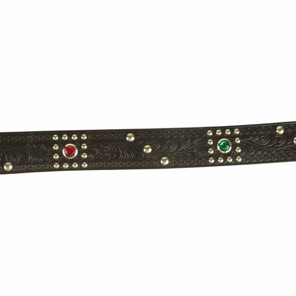 ダッパーズ × エース ウエスタンベルト スタッズ ベルト ブラック系 36【中古】