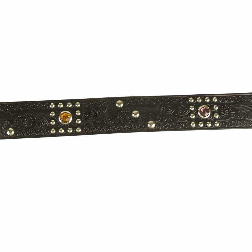 ダッパーズ × エース ウエスタンベルト スタッズ ベルト ブラック系 36【中古】