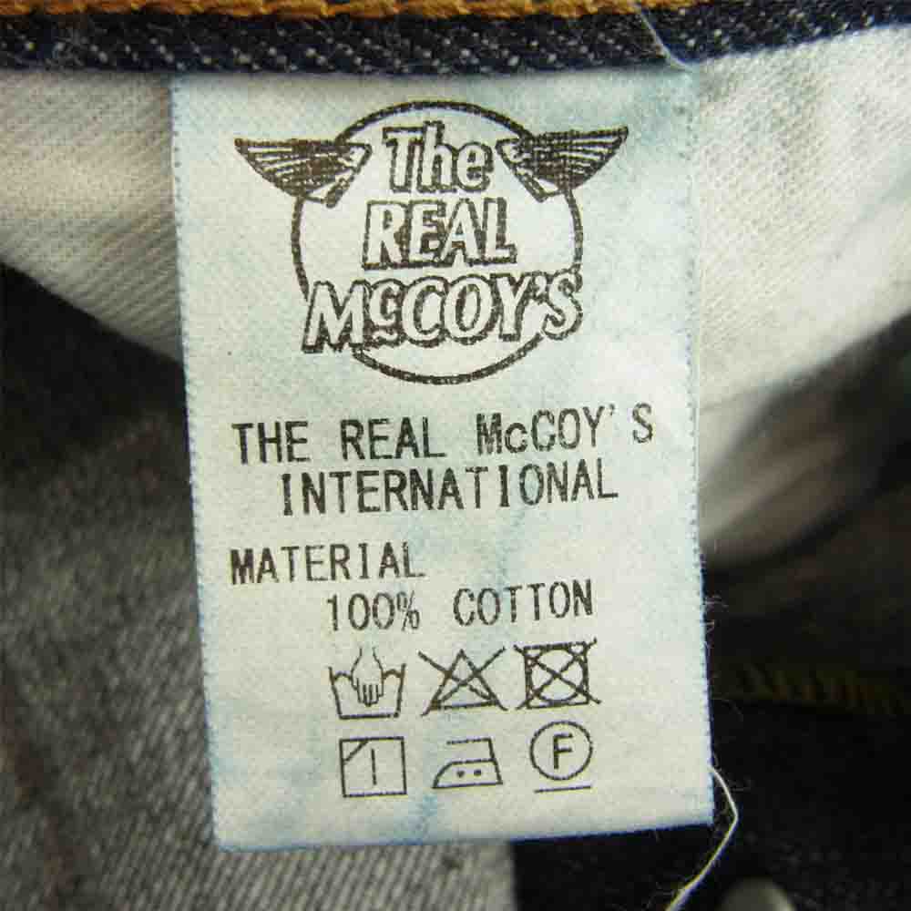 The REAL McCOY'S ザリアルマッコイズ 001XX デニム パンツ ジーンズ  インディゴブルー系 30【中古】