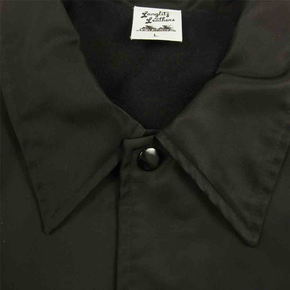 LANGLITZ LEATHERS ラングリッツレザーズ LL-WINDBREAKER TypeO ウインドブレーカー 長袖 プリント コーチ ジャケット ブラック系 L【中古】