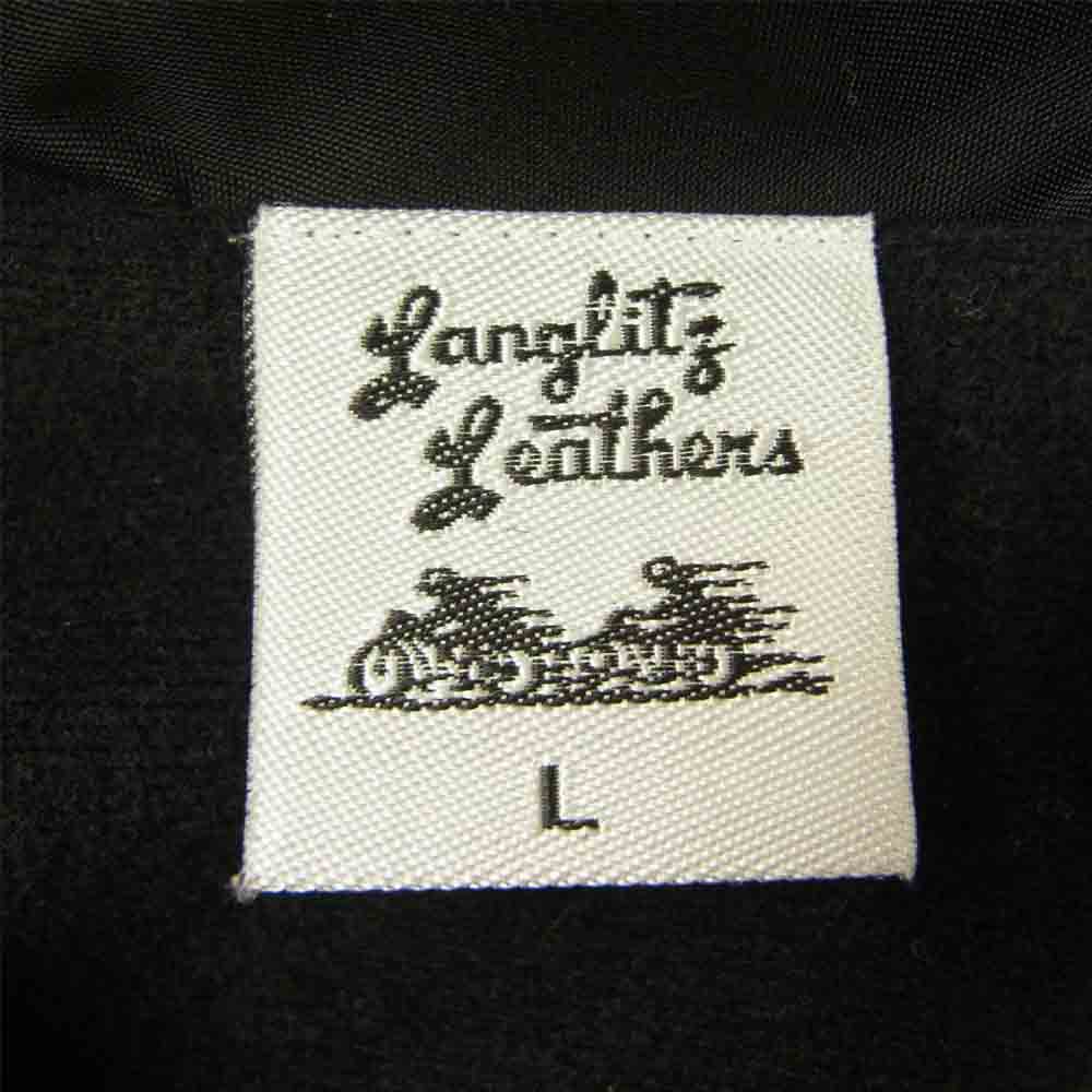 LANGLITZ LEATHERS ラングリッツレザーズ LL-WINDBREAKER TypeO ウインドブレーカー 長袖 プリント コーチ ジャケット ブラック系 L【中古】