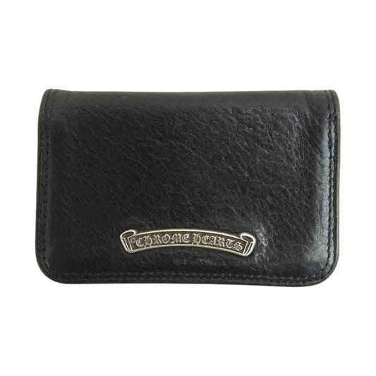CHROME HEARTS クロムハーツ（原本有） CARD CASE 2 カードケース ブラック系【中古】