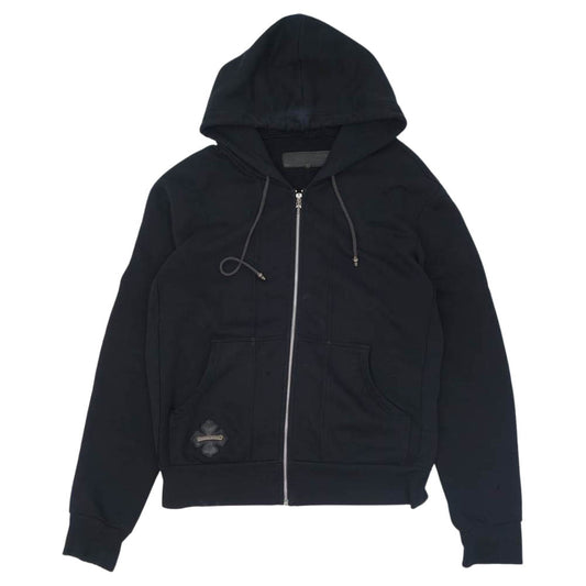 CHROME HEARTS クロムハーツ（原本無） クロスパッチ ボロチップ ダガージップ パーカー ブラック系【中古】