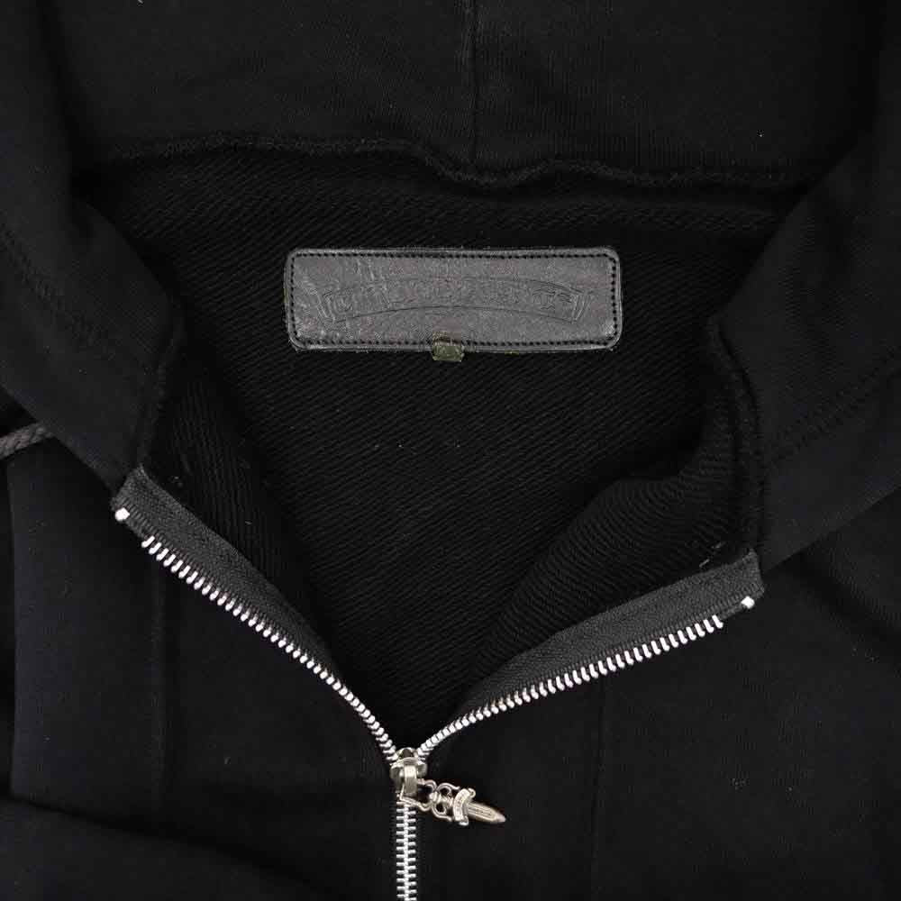 CHROME HEARTS クロムハーツ（原本無） クロスパッチ ボロチップ ダガージップ パーカー ブラック系【中古】