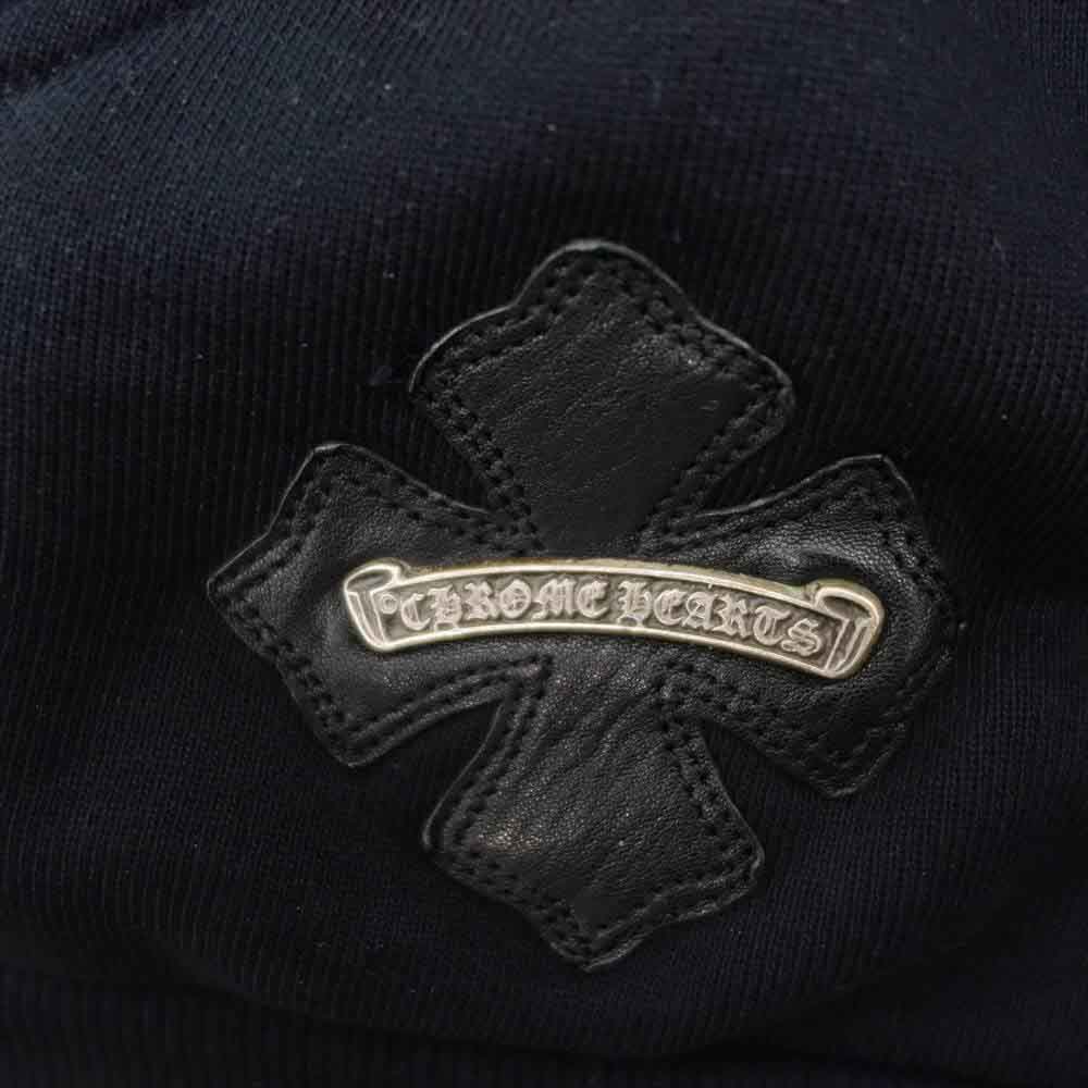 CHROME HEARTS クロムハーツ（原本無） クロスパッチ ボロチップ ダガージップ パーカー ブラック系【中古】