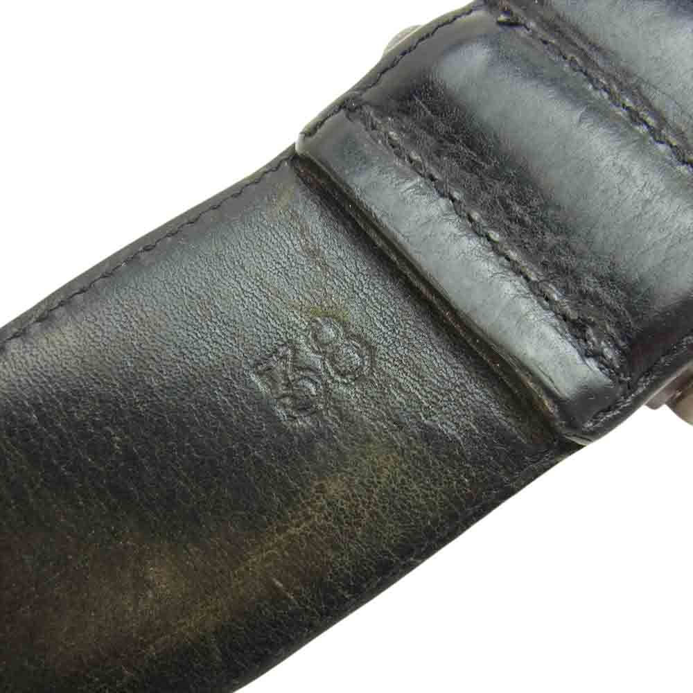 CHROME HEARTS クロムハーツ（原本無） BLT ROLLER 2 ダブルピース ローラー ベルト ブラック系【中古】