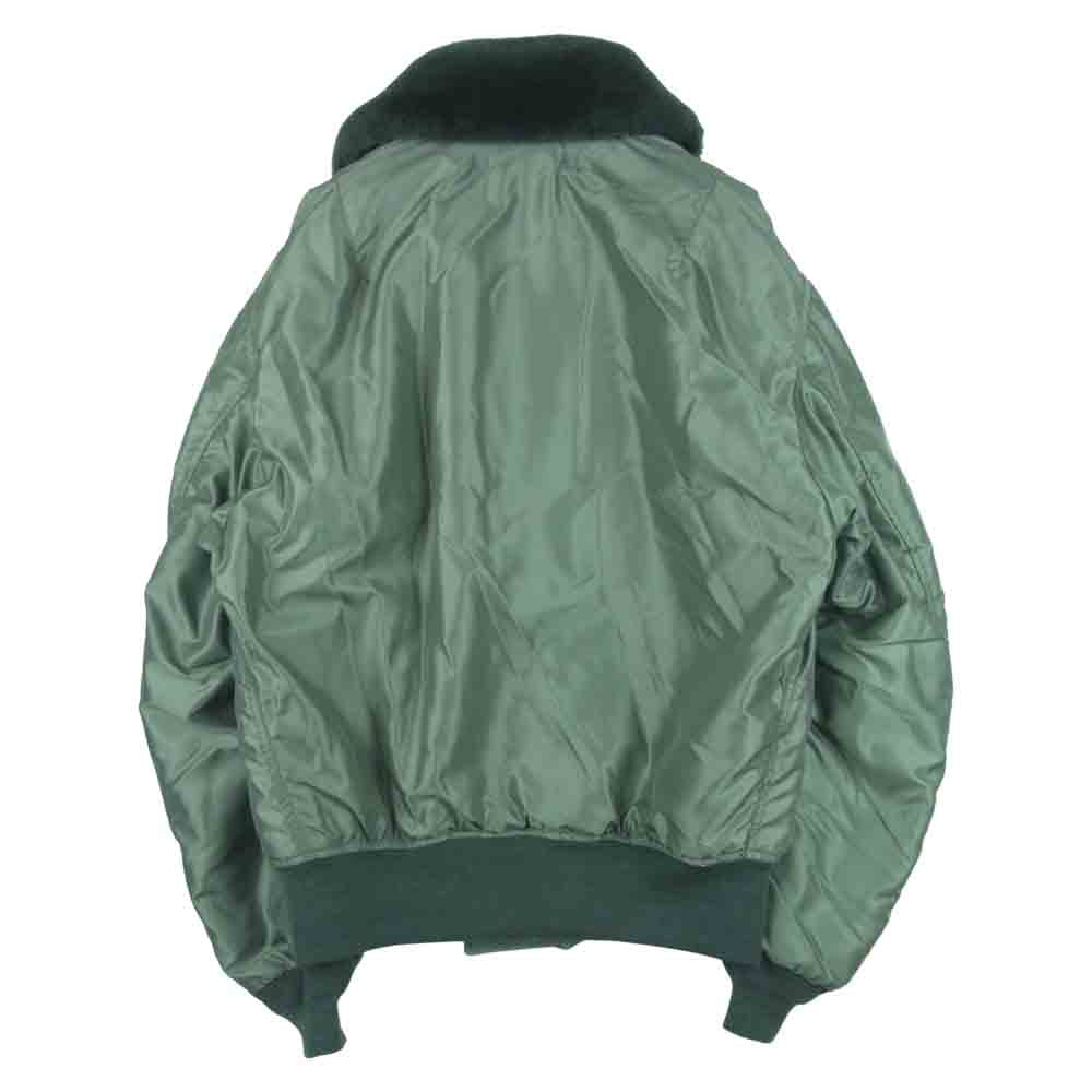 The REAL McCOY'S ザリアルマッコイズ TYPE B-15D MFG.Co. フライト ボンバー ミリタリー ジャケット カーキ系 42【美品】【中古】