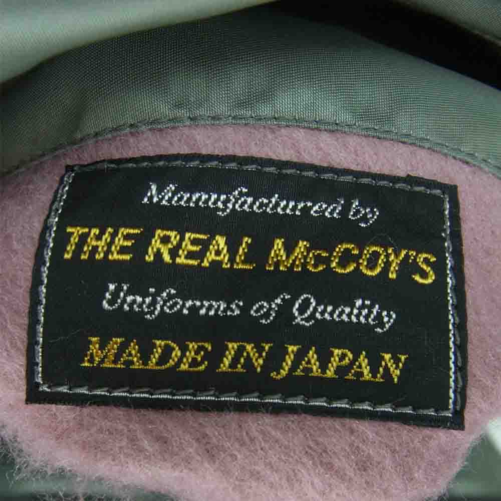 The REAL McCOY'S ザリアルマッコイズ TYPE B-15D MFG.Co. フライト ボンバー ミリタリー ジャケット カーキ系 42【美品】【中古】