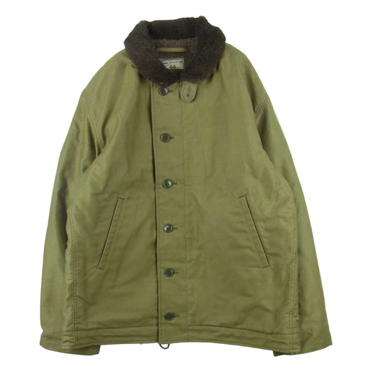 The REAL McCOY'S ザリアルマッコイズ TYPE N-1 DECK JACKET デッキ ジャケット ミリタリー カーキ系 44【美品】【中古】